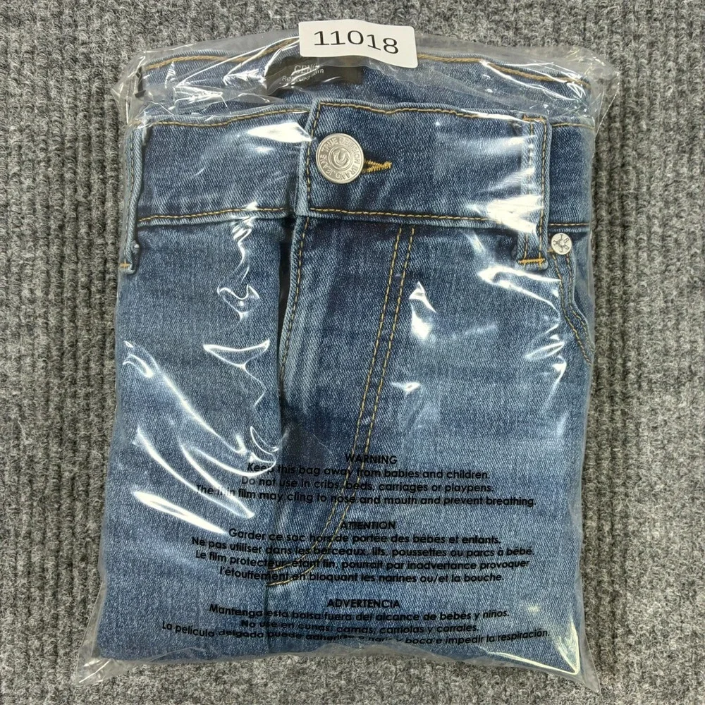True Religion GENO Relaxed Slim Jeans Mens Size 40 Medium Wash Denim Stretch
